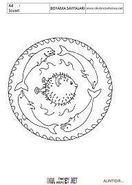 Mandala boyama sayfaları